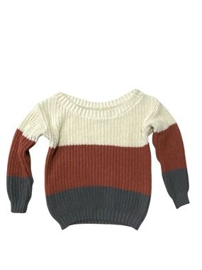 Women’s Cable Knit Off the Shoulder Sweater M